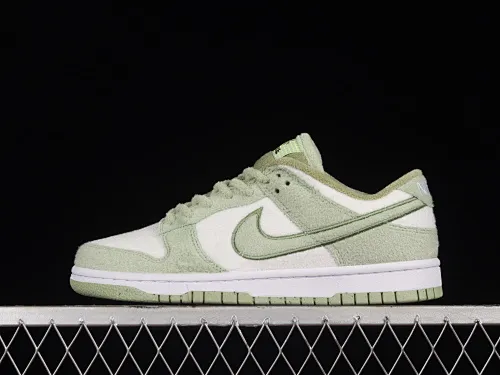 All categories Nk SB Dunk series Nk SB Dunk Low low-top sneakers C version Nk SB Dunk Low wool white green SB low-top sports and leisure sneakers DQ7579-300